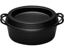 Le Creuset Ovale Doufeu Braadpan Cm Mat Zwart Coolblue Voor