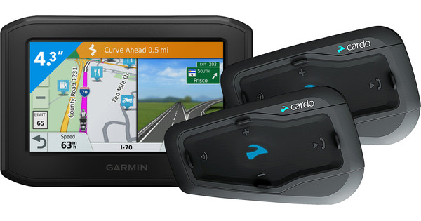 Garmin Zumo 346 LMT S West Europa Cardo Scala Rider Freecom 2 Plus