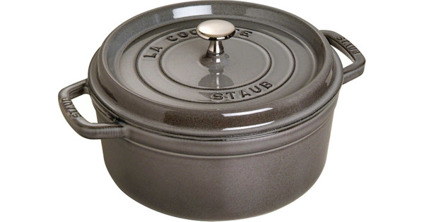 Staub Ronde Stoof Braadpan Cm Grafietgrijs Coolblue Voor U