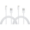 Apple USB-A to Lightning Cable 1m Plastic White Duo Pack