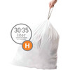 Simplehuman Müllbeutel Code H - 30-35 Liter (60 Stück)