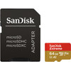 SanDisk MicroSDXC Extreme, 64 GB, 160 MB/s + SD-Adapter