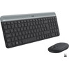 Logitech MK470 Slim Wireless Keyboard and Mouse Gray AZERTY