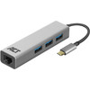 ACT USB-C 3-poorts hub met ethernet