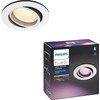 Philips Hue Centura Inbouwspot 1-Lichts - Wit en Gekleurd Licht - Duurzame LED Verlichting - Dimbaar - Verbind met Hue Bluetooth of Bridge - Werkt met Alexa en Google Home - Rond