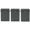 Brabantia 3 Wasboxen - 35 Liter Per Box - Pepper Black