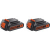 BLACK+DECKER 18V 2,0 Ah Accu 2-pack