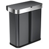 Simplehuman Liner Pocket Voice Control Recycler 24 + 34L Black