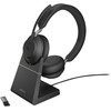 Jabra Evolve2 65 Link380a MS Stereo Stand Black