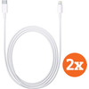 Apple USB-C to Lightning Cable 1m Plastic White Duo Pack