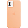 Apple iPhone 12 / 12 Pro Silicone Back Cover mit MagSafe Cantaloupe