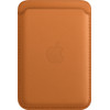 Apple Leather Card Wallet for iPhone with MagSafe Golden Brown