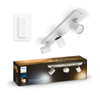 Philips Hue Runner 3 Spots Montés en Surface White Ambiance Blanc + Variateur