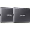 Samsung T7 Portable SSD 1TB Gray - Duo Pack