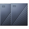 WD My Passport for Mac 5TB Type C Blauw - Duo pack