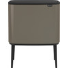 Brabantia Bo Touch Bin 11 + 23 Liter Platinum