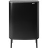 Brabantia Bo Touch Bin Hi Trash Can 60L with Plastic Inner Bucket - Matte Black