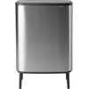 Brabantia Bo Touch Bin Hi Trash Can 2x 30L Matte Steel Fingerprint Proof