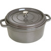 Staub Runder Schmortopf/Bräter 28 cm Graphitgrau