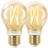 WiZ Smart Filament lamp Standaard Goud 2-pack - Warm tot Koelwit Licht - E27