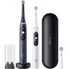 Oral-B iO Series 7 Black and White Duo Pack with Extra Brush Attachment