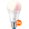 WiZ Smart Light 8-pack - Colored and White Light - E27