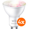 WiZ Smart Spot 4-pack - Gekleurd en Wit Licht - GU10