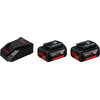 Bosch Professional Batterie 18 V 5,0 Ah GBA (2x) + Chargeur Rapide