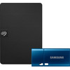 Seagate Expansion Portable 5TB + Samsung USB-C Flash Drive 6