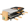 Tefal Gourmet 10 Inox & Design RE458812 - 2-in-1 Gourmetstel & Grill Voor 10 Personen Met Antiaanbakpannetjes - Zwart/Roestvrij Staal
