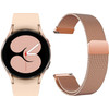 Samsung Galaxy Watch4 40mm Rose Gold + Just in Case Samsung Milanese Strap Rose Gold 20mm