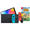 Nintendo Switch OLED Red/Blue + Animal Crossing New Horizons