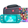 Nintendo Switch Lite Turquoise + Mario Kart 8 Deluxe + Bigben Travel Case