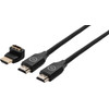 BlueBuilt HDMI Cable 4K 60Hz Nylon 1.5m + 90° Adapter