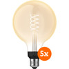 Philips Hue Filament Light White Globe XL E27 - 2023 - 5-pack