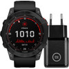 Garmin Fenix 7 Solar Zwart 47mm + BlueBuilt Oplader