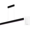 Philips Hue Ensis Pendant Lamp White and Color Black + Dimmer