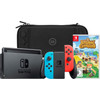 Nintendo Switch Rot/Blau + Animal Crossing New Horizons + Bluebuilt Travel Case