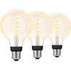 Philips Hue Filament Light White Ambiance Globe E27 3-pack