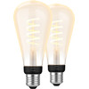 Philips Hue Filament White Ambiance Edison XL 2-pack