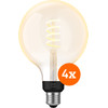 Philips Hue Filament White Ambiance Globe XL 4-pack