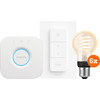 Philips Hue Filament White Ambiance Standaard 6-Pack Startpakket