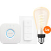 Philips Hue Filament White Ambiance Edison XL 4-Pack Startpakket