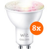 WiZ Smart Spot 8-pack - Gekleurd en Wit Licht - GU10