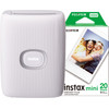 Fujifilm Instax Mini Link 2 Clay White + Fujifilm Instax Mini Film (20 stuks)