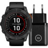 Garmin Fenix 7X Pro Solar Black 51mm + BlueBuilt Charger 30W