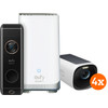 EufyCam 3 4-Pack + Video Doorbell Dual 2 Pro