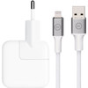 Apple 12W USB Oplader + BlueBuilt Usb A naar Lightning Kabel 1,5m Nylon Wit