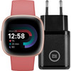 Fitbit Versa 4 Pink + BlueBuilt Charger