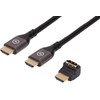 BlueBuilt HDMI-Kabel 4K 120 Hz / 8K 60 Hz Nylon 1,5 Meter + 90-Grad-Adapter